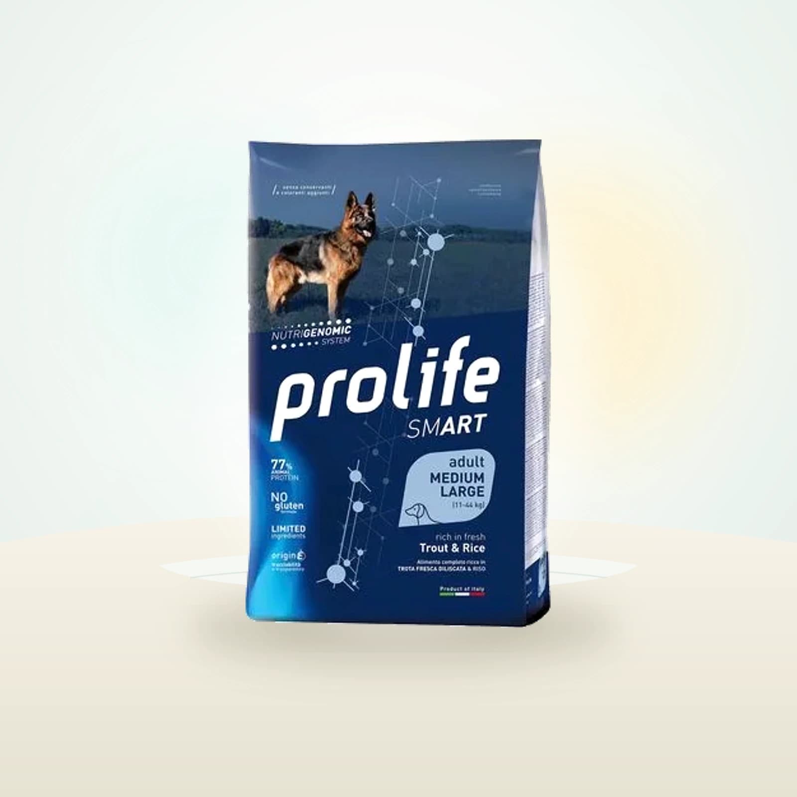 Prolife Smart Adult Medium / Large Breed ørred og ris