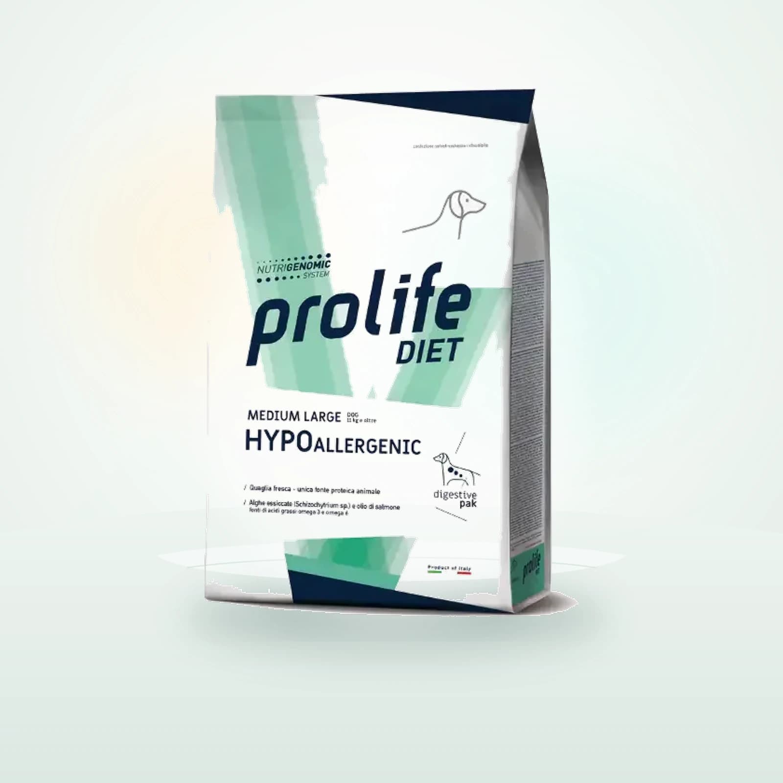 Prolife Veterinary Formula Prolife Diet Veterinary Formula Hypoallergenic Medium/Large Quaglia