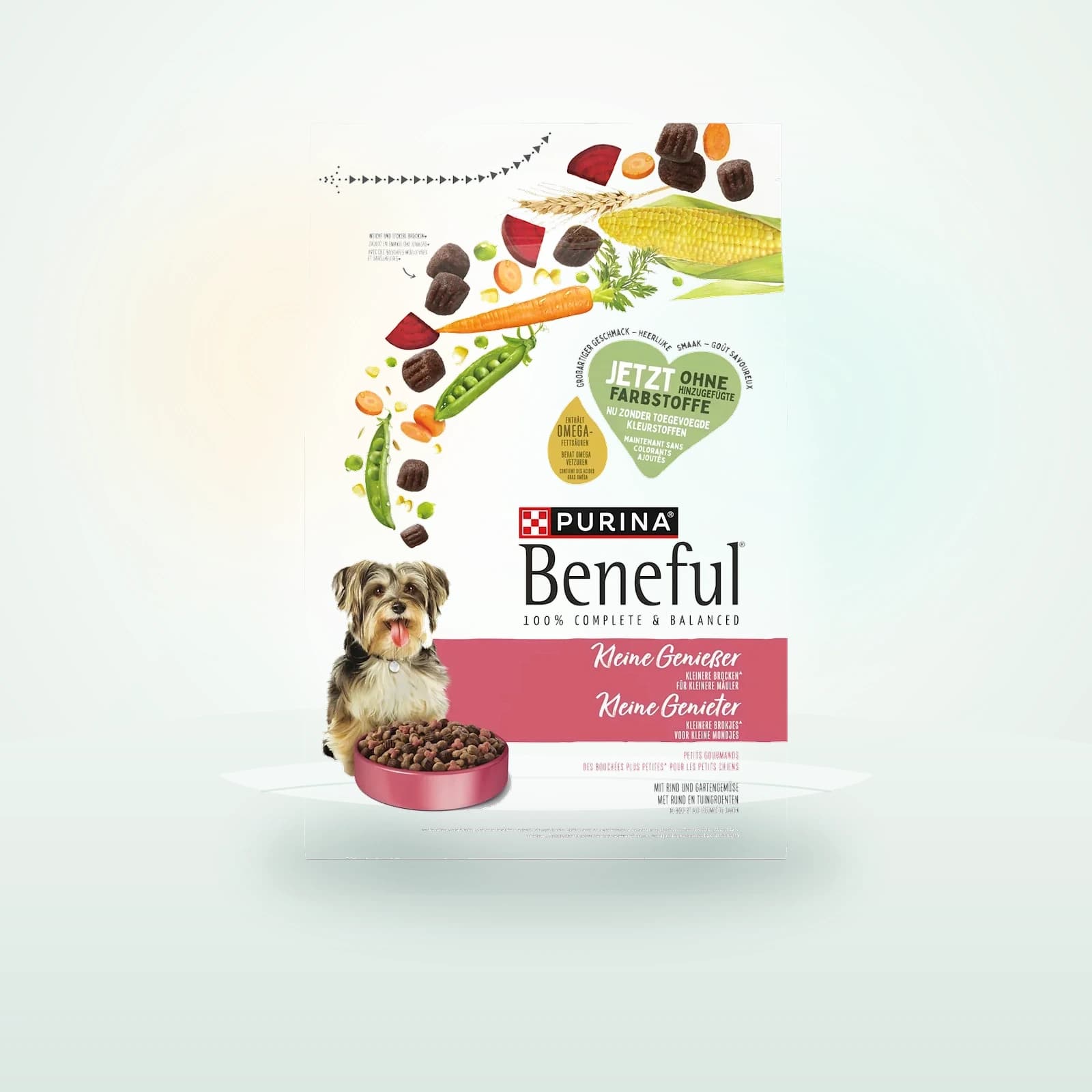 Purina Beneful Trockenfutter Hunde mit Rind & Gartengemüse, kleine Genießer für kleine Rassen