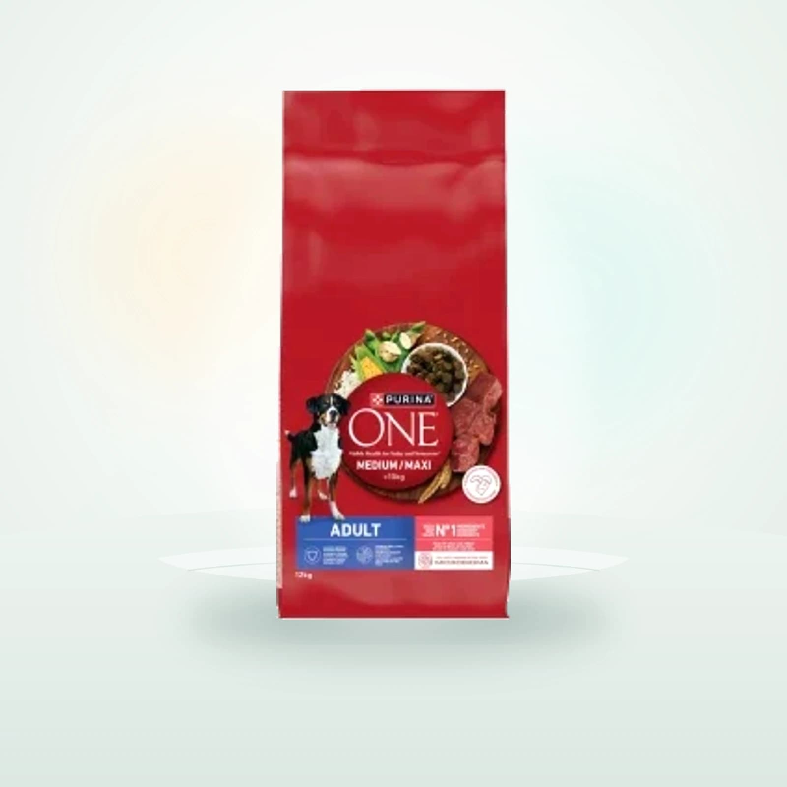 Purina Nestle PURINA One Adult Medium/Maxi Bogata w wołowinę z ryżem