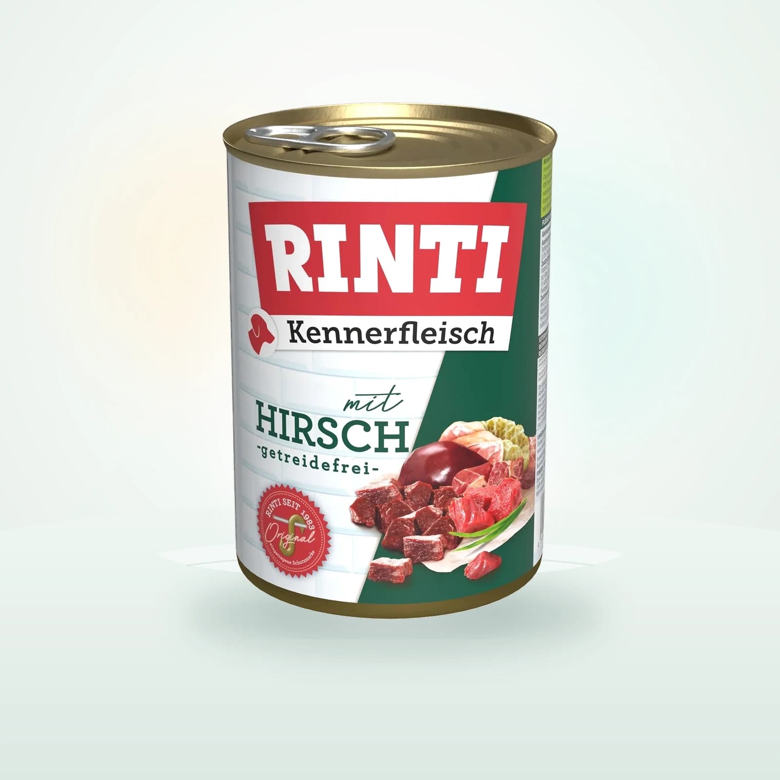 Rinti Kennerfleisch Nassfutter Hund, Adult, Dose, Hirsch