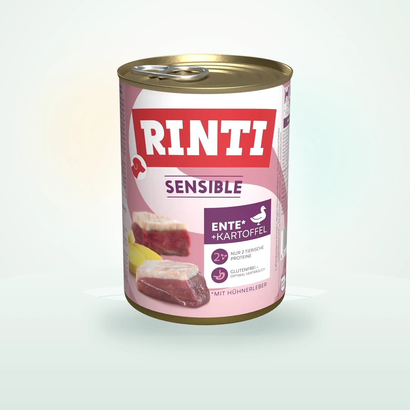 Rinti Sensible Nassfutter Hund, Adult, Dose Ente und Hühnerleber