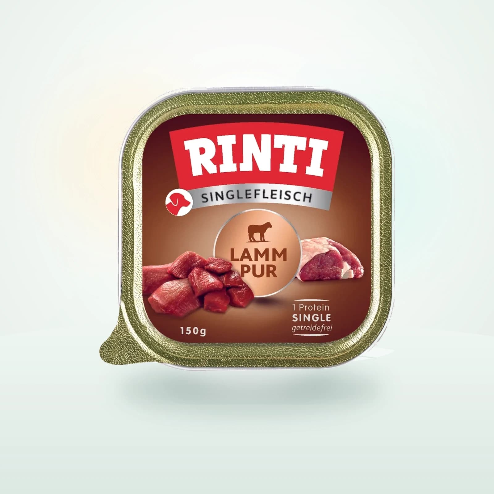 Rinti Singlefleisch Nassfutter Hund, Adult, Schale, Lamm pur