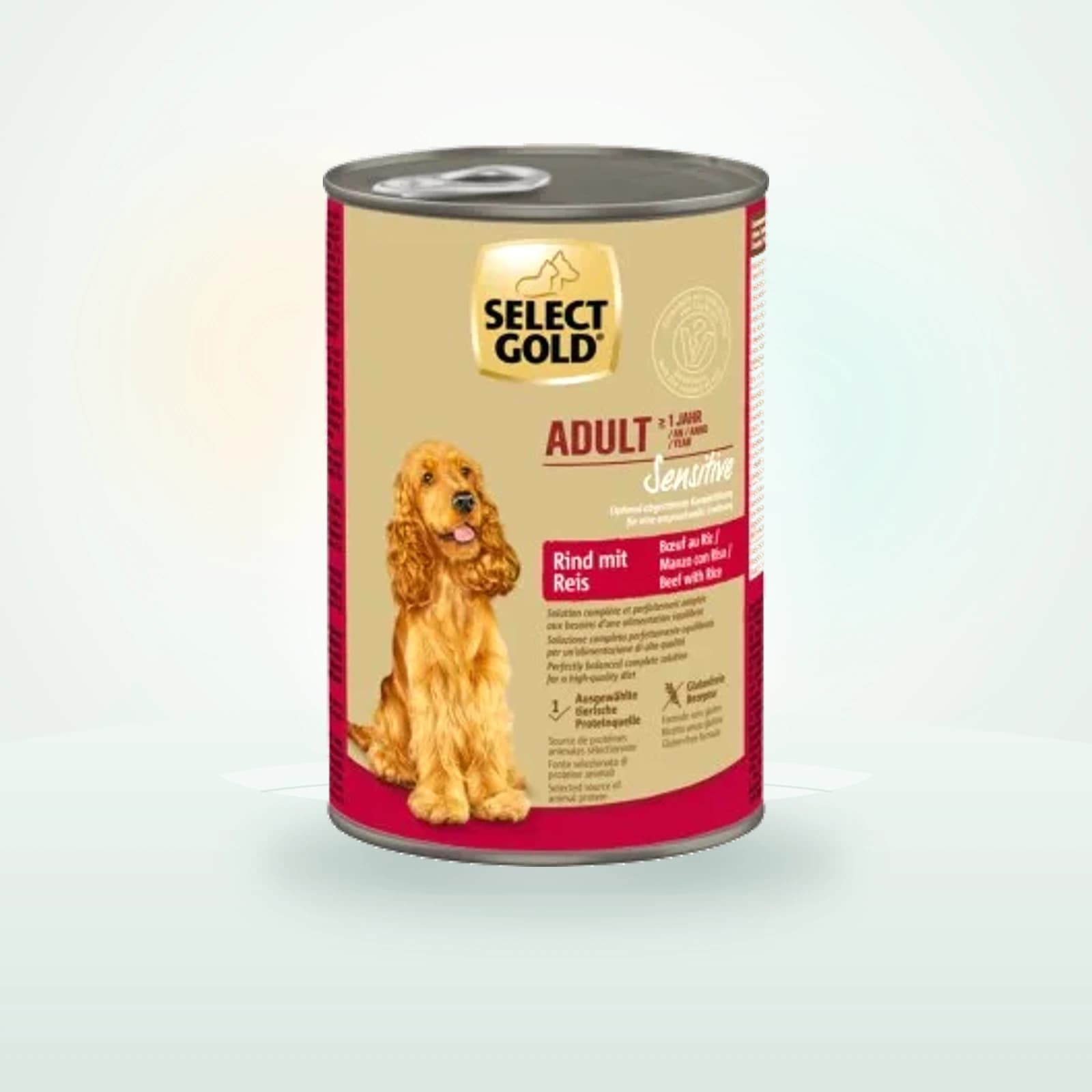 select gold Nassfutter Hund Sensitive Adult Rind mit Reis
