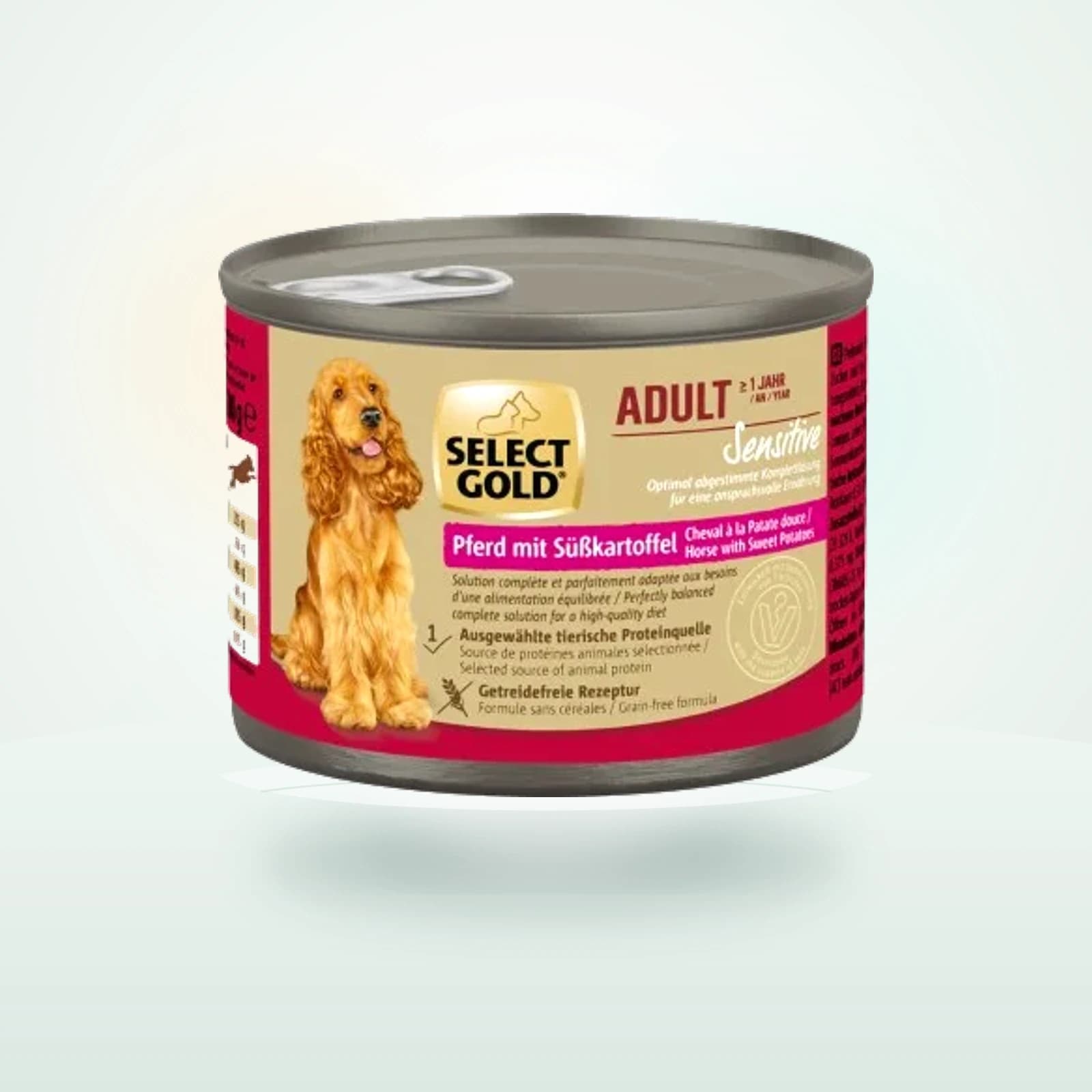 select gold Sensitive Adult Wet Food Dog Horse with sweet potato