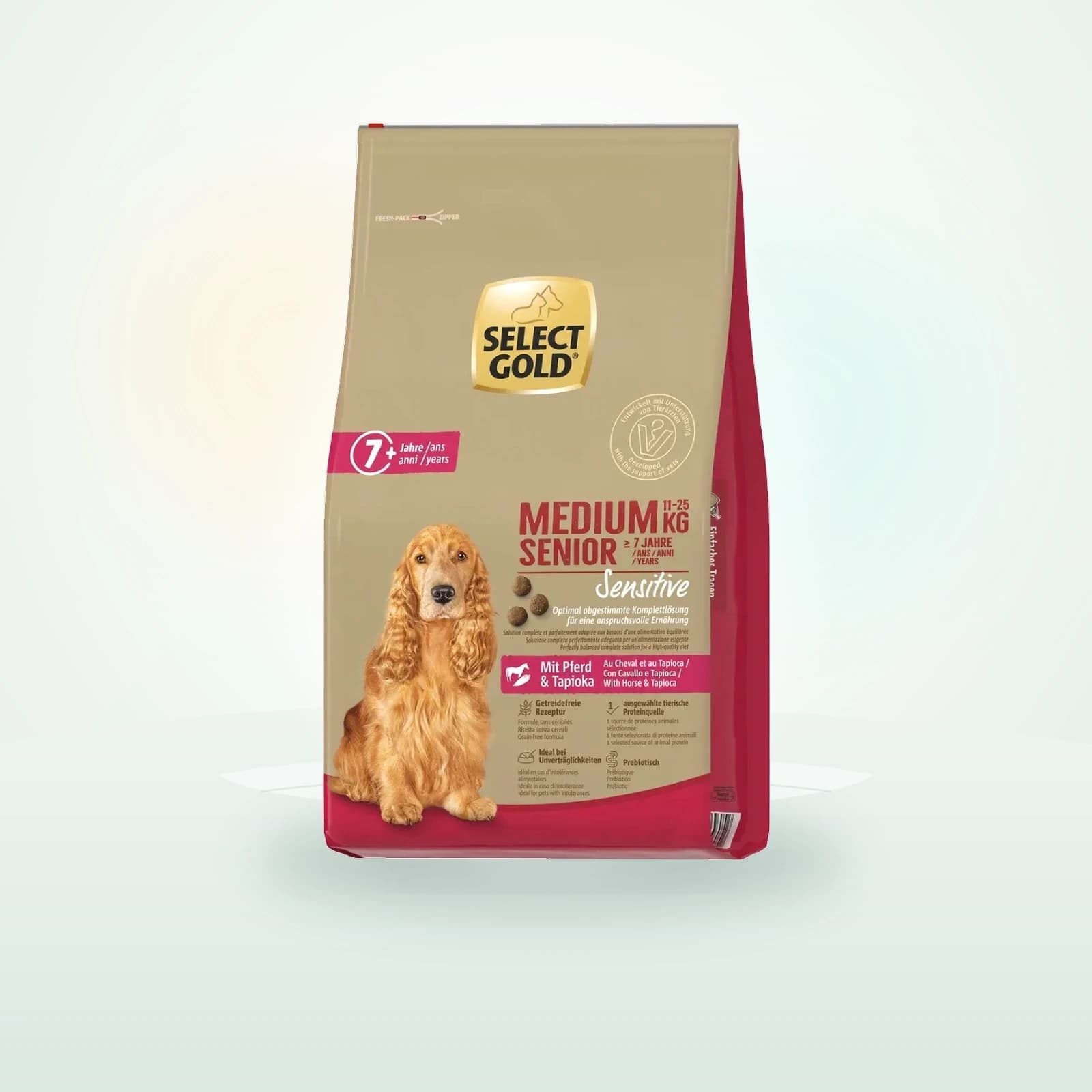 SELECT GOLD Sensitive Medium Senior con Cavallo e Tapioca