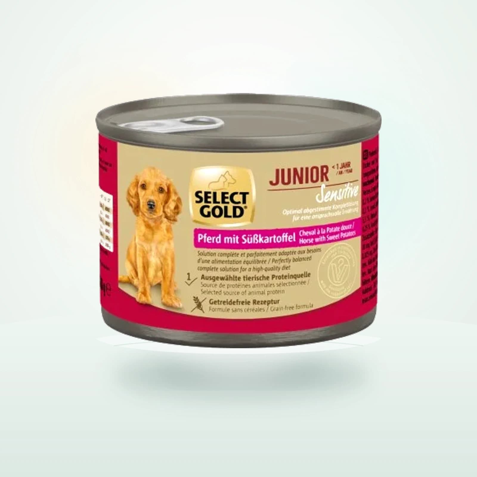 select gold Wet Food Dog Sensitive Junior Horse with sweet potato