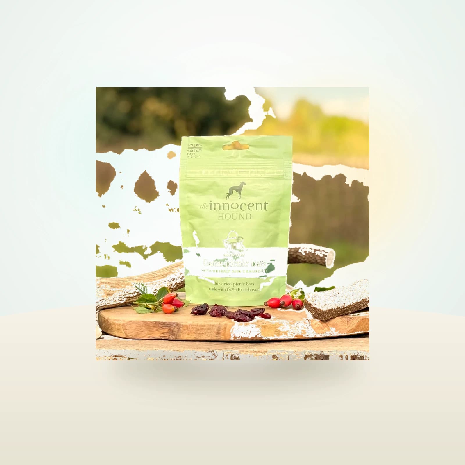 The Innocent Hound Game Picnic Bars with Rosehip & Cranberry