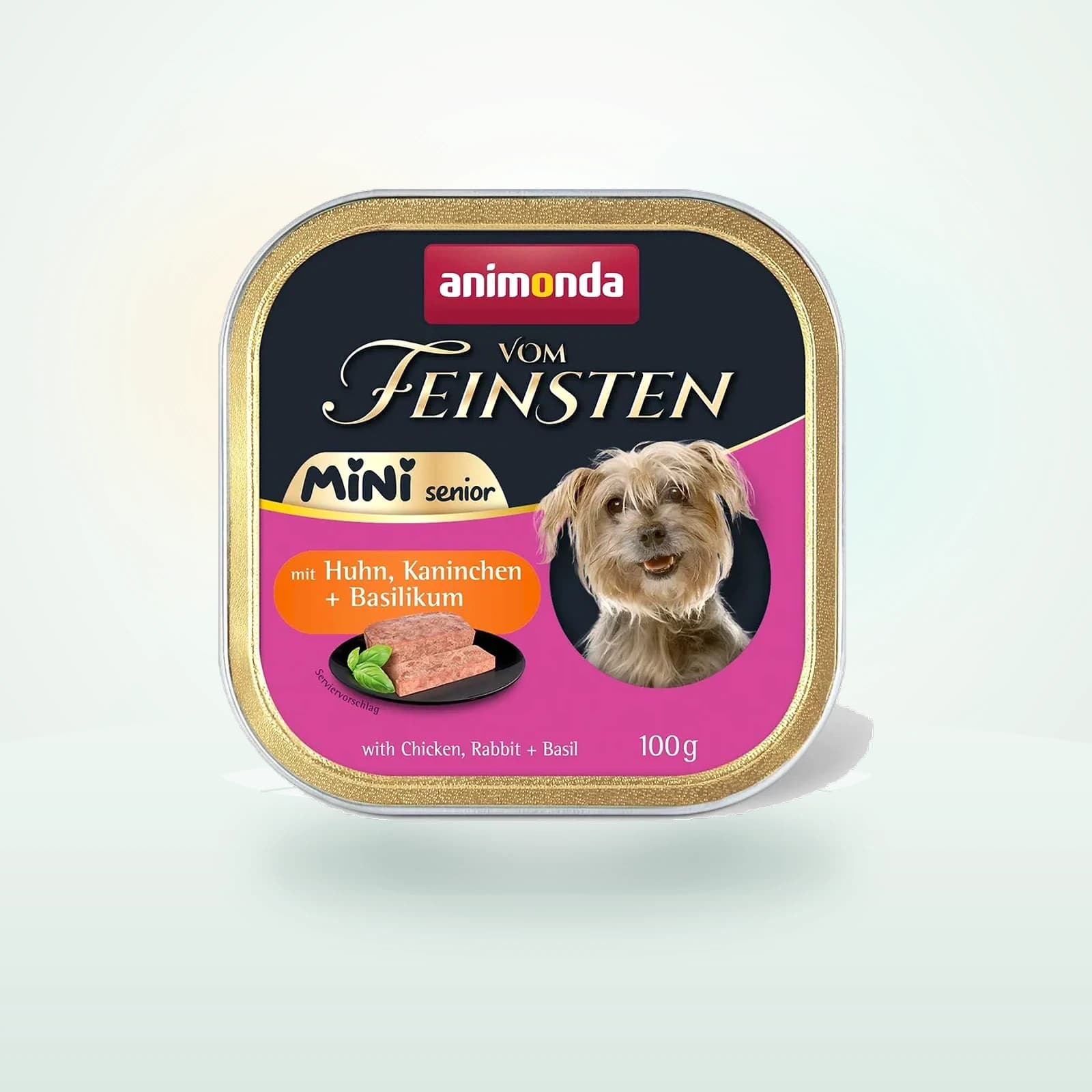 VOM FEINSTEN Senior Mini mit Huhn + Kaninchen und Basilikum