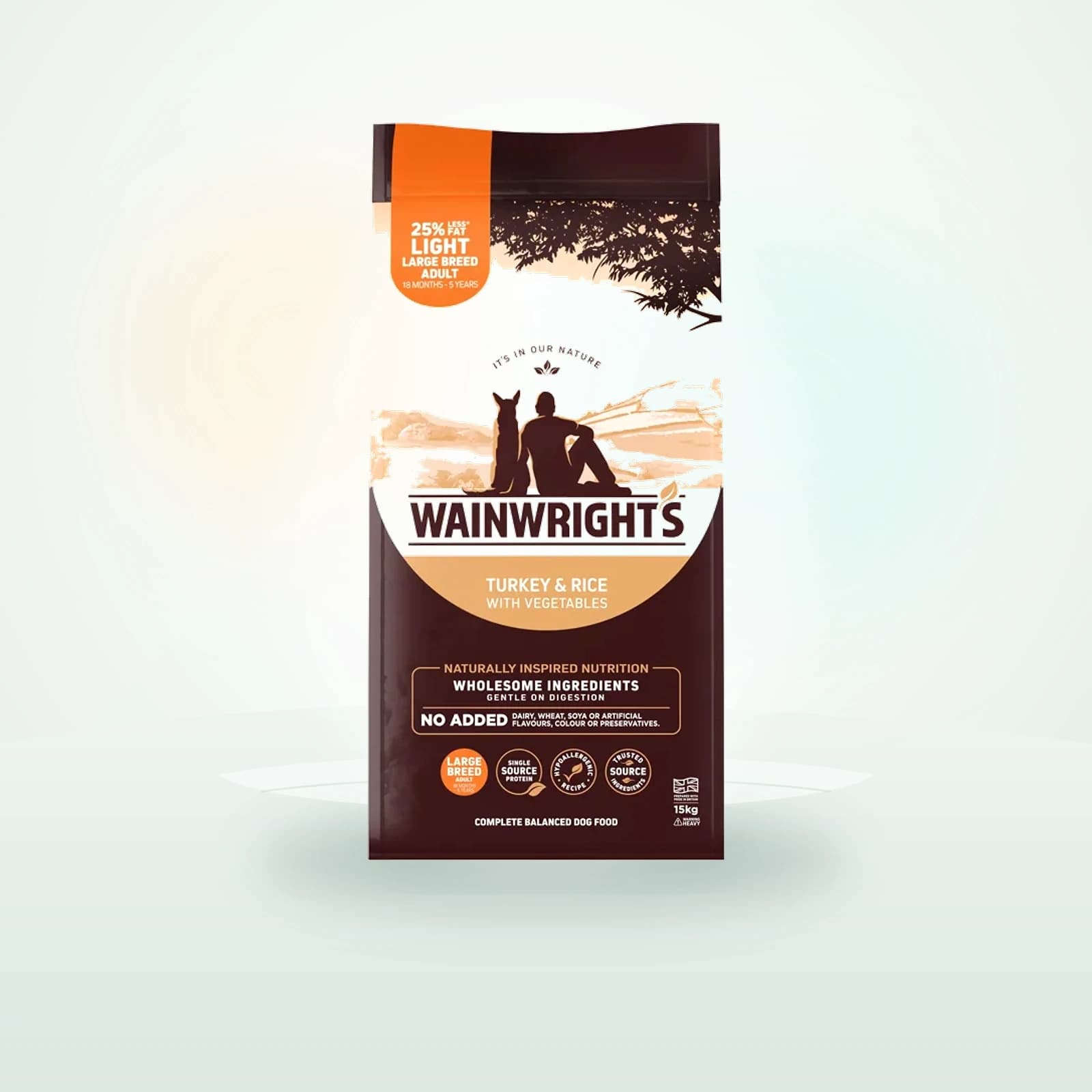 Wainwright's Wainwrights Turkey & Rice 25% Less Fat Adult Large Breed Dry Dog Food