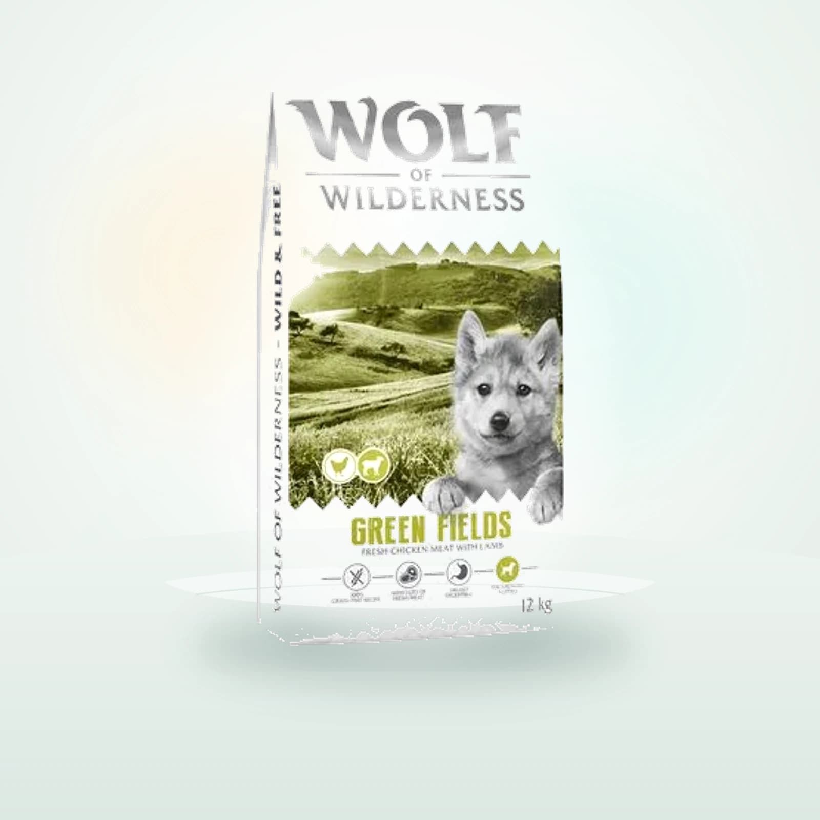 Wolf of Wilderness Junior Green Fields Lamb - Grain-Free