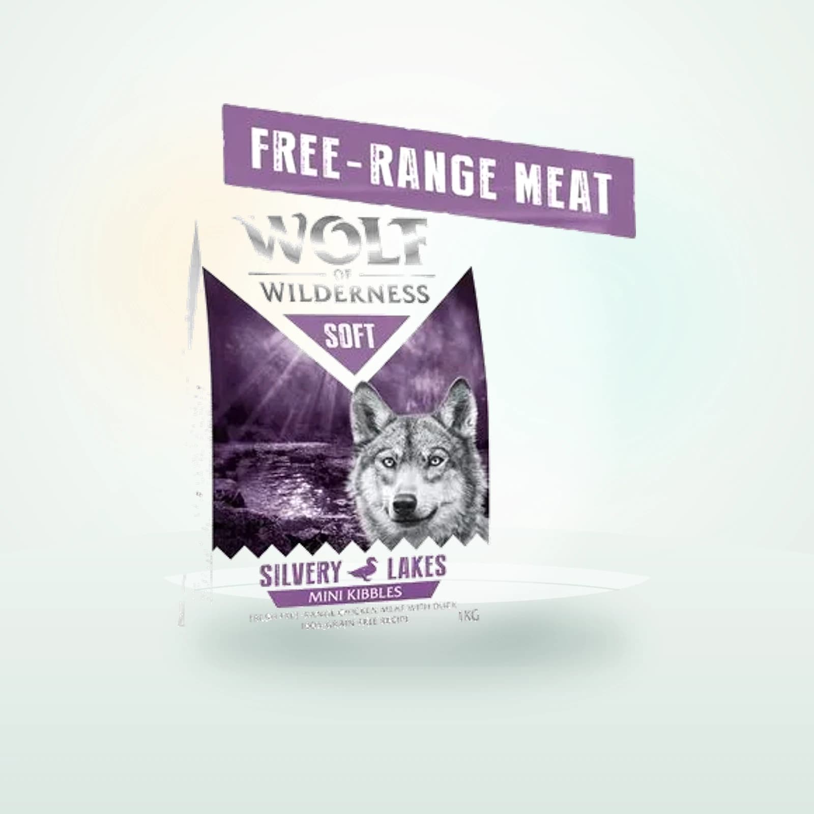 Wolf of Wilderness Mini Soft - Silvery Lakes - Scharrelkip & Eend