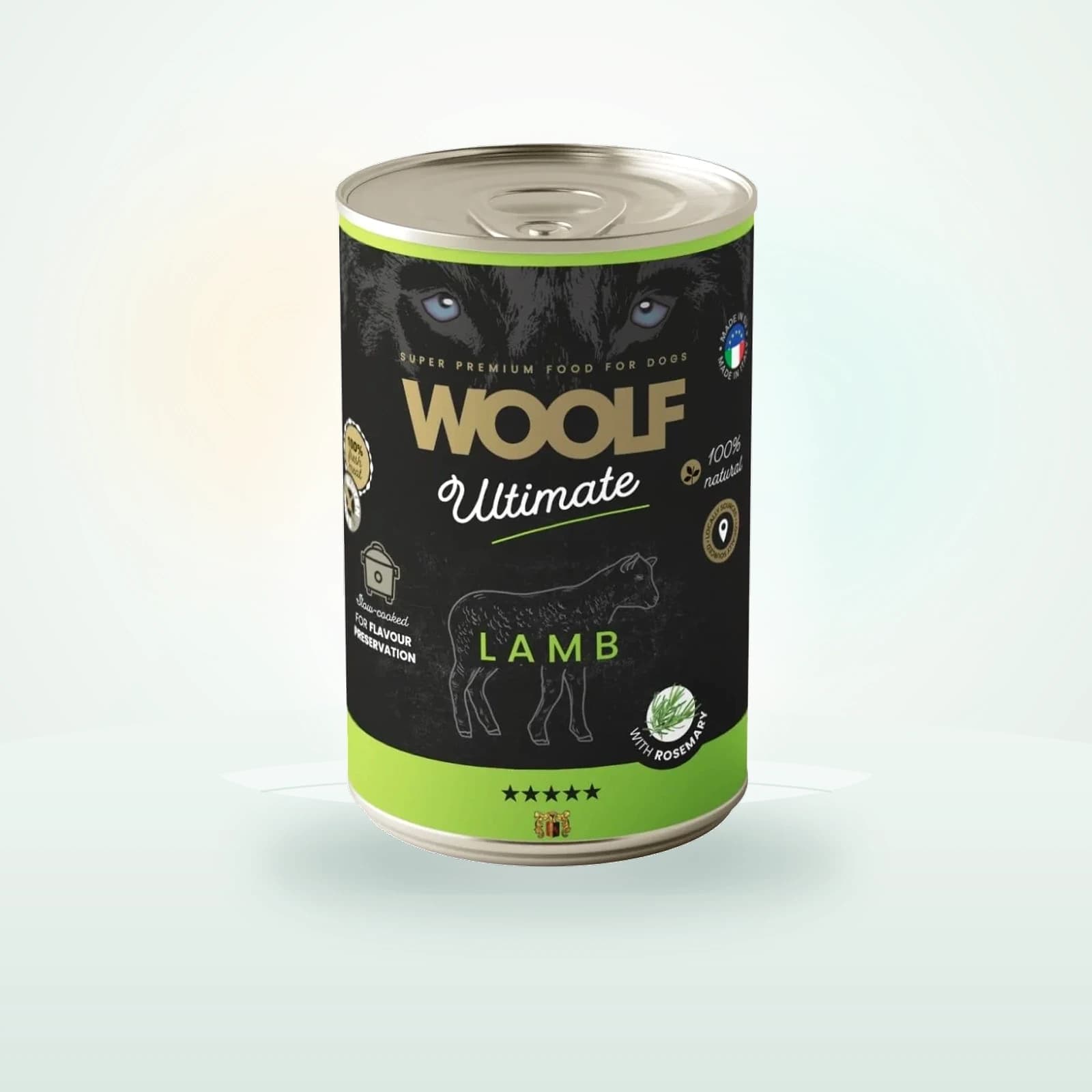 Woolf Ultimate Adult Dog Lamb and Rosemary wilgotna karma z jagnięciną i rozmarynem dla psów