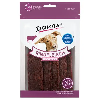 Dokas carne de vacuno deshidratada