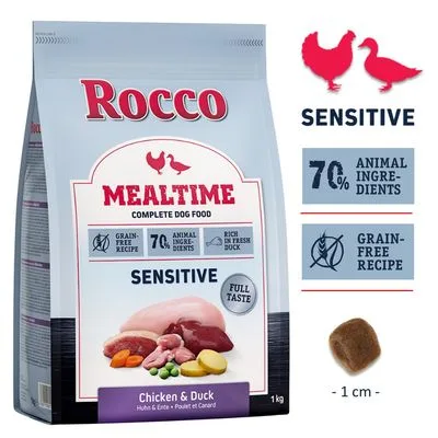Rocco Mealtime Sensitive con pollo y pato