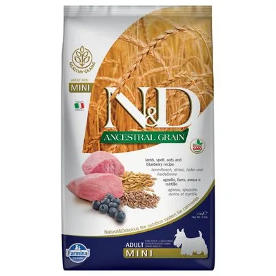 Farmina N&D Ancestral Grain Mini Lamb & Blueberries