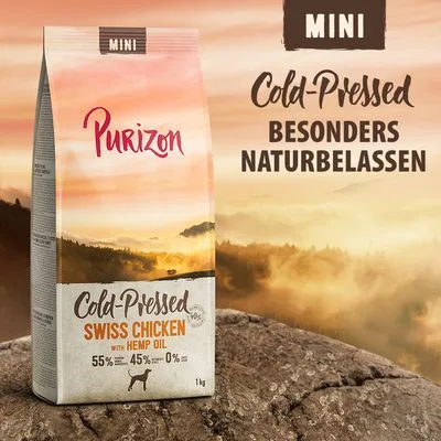 Purizon Kaltgepresst Mini Schweizer Poulet mit Hanföl