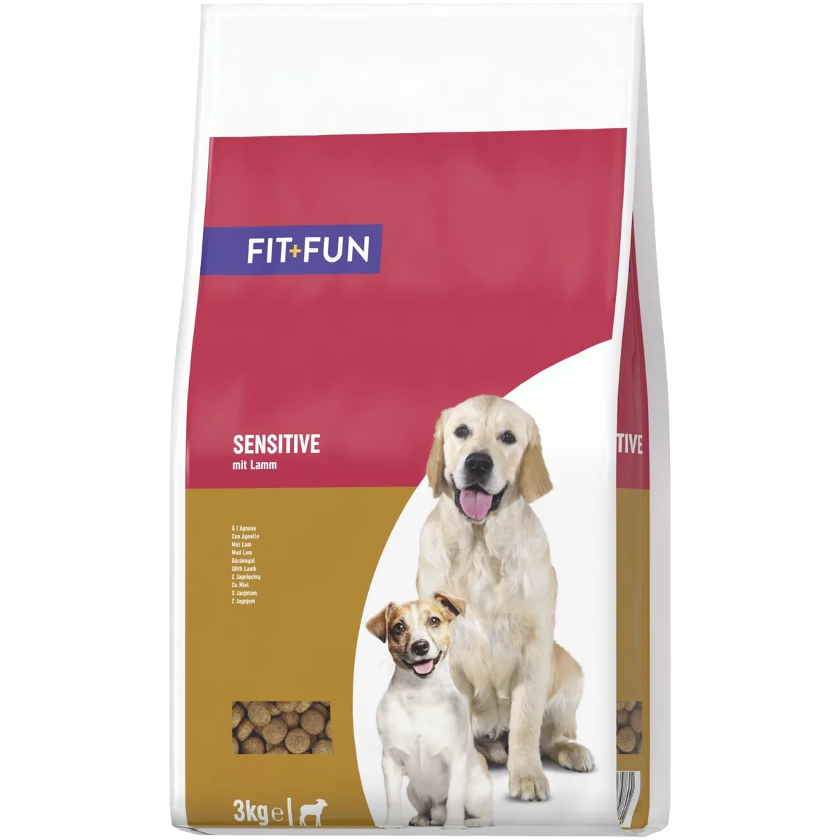 FIT+FUN Trockenfutter Hund Adult Sensitive mit Lamm