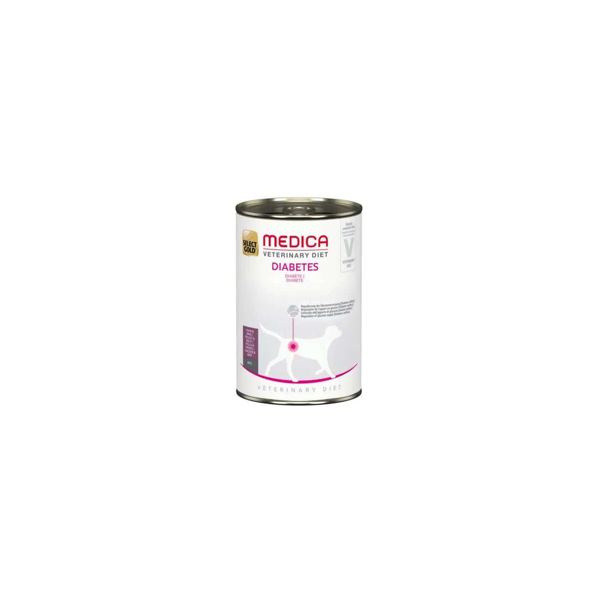 SELECT GOLD Medica Nassfutter Hund Adult Diabetes