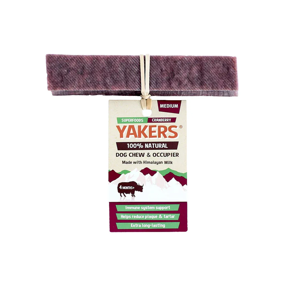 Yakers Cranberry Dog Chew