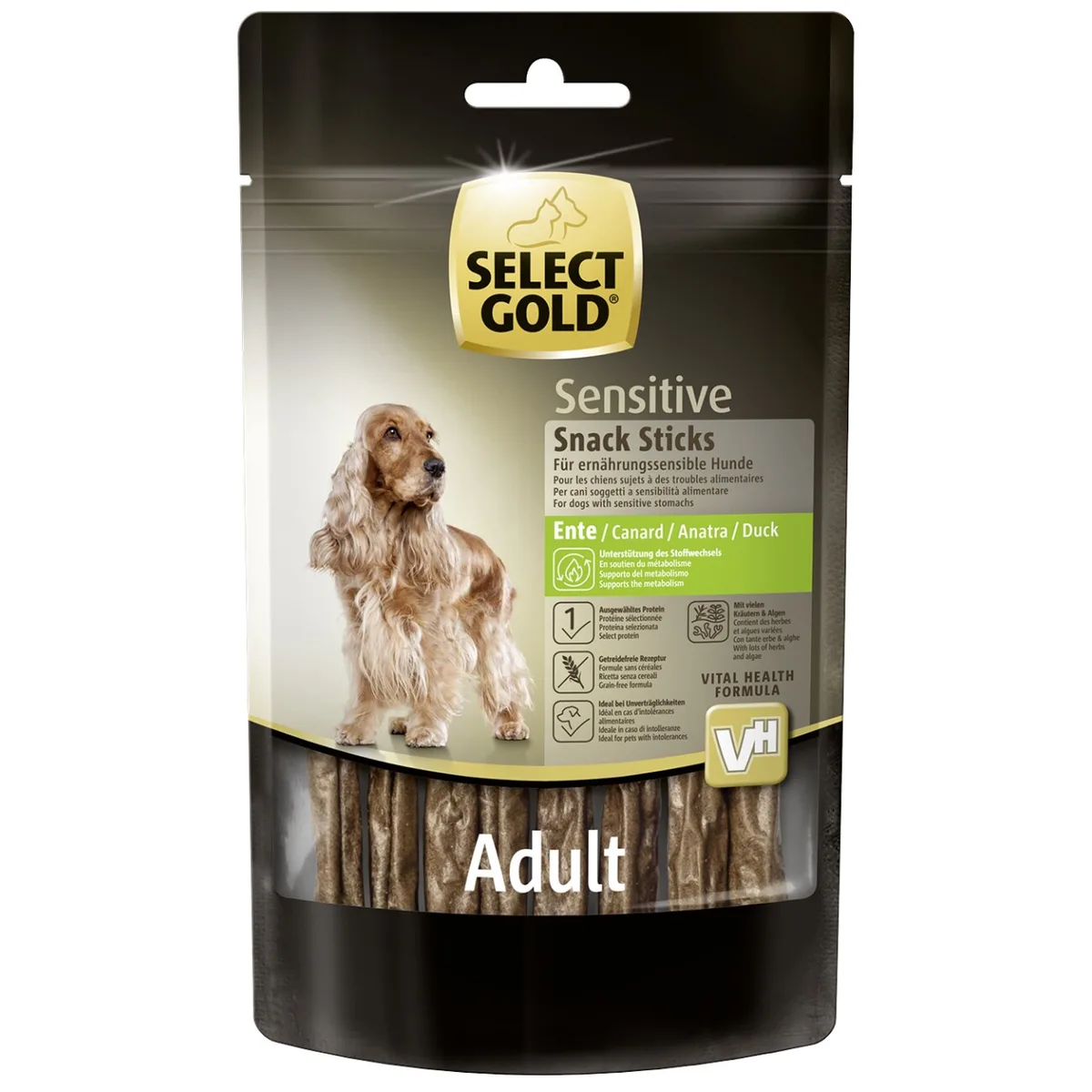 SELECT GOLD Hund Sensitive Snack Sticks Ente
