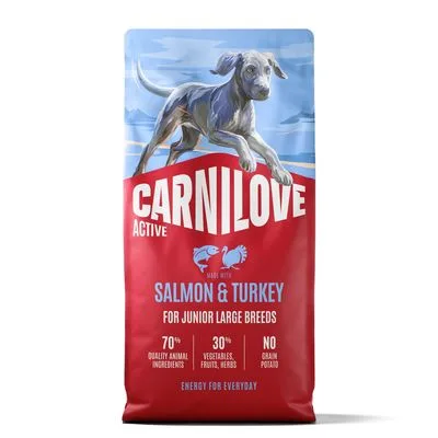 Carnilove Active Junior Grote Rassen Zalm & Kalkoen