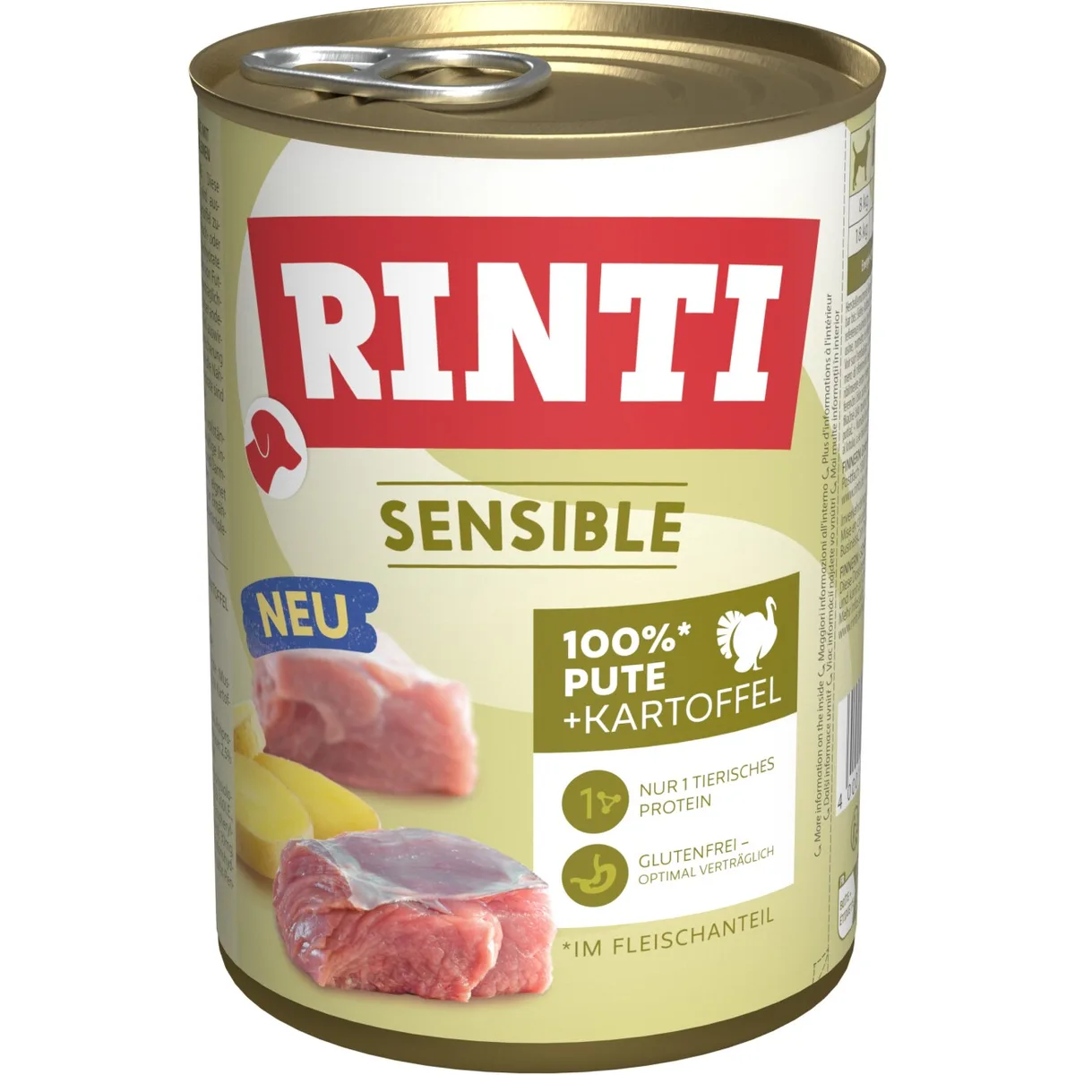 Rinti Sensible Nassfutter Hund, Adult, Dose Pute und Kartoffel