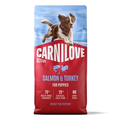 Carnilove Active Puppies met zalm & kalkoen