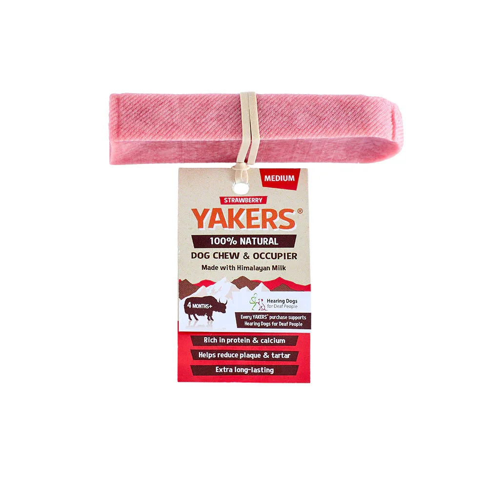 Yakers Strawberry Dog Chew