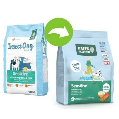Green Petfood Sensitive met insecten & Rijst