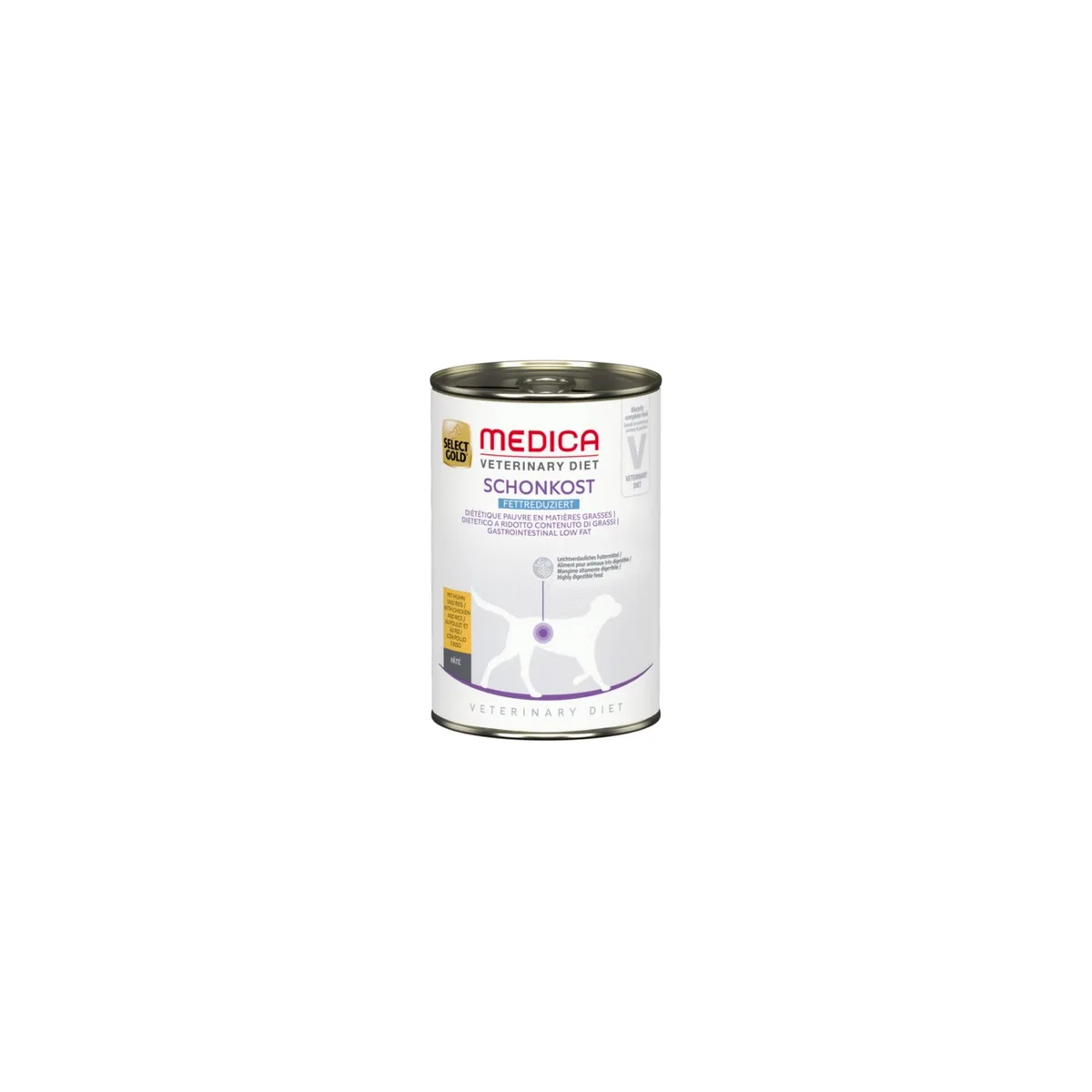 SELECT GOLD Medica Nassfutter Hund Adult Schonkost fettreduziert, mit Huhn