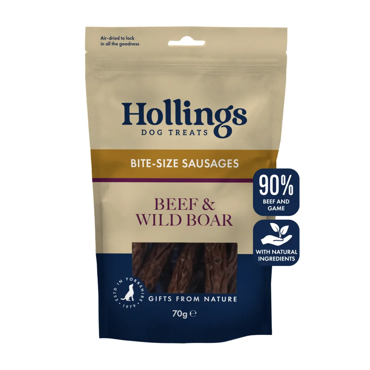 Burns Hollings Beef & Wild Boar Bite-Size Gourmet Sausages