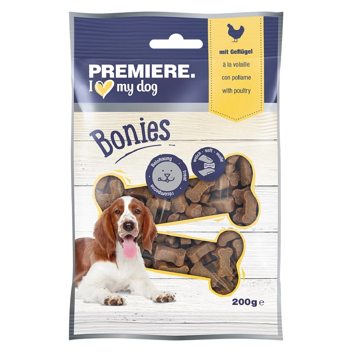PREMIERE Hund Snack Bonies Geflügel