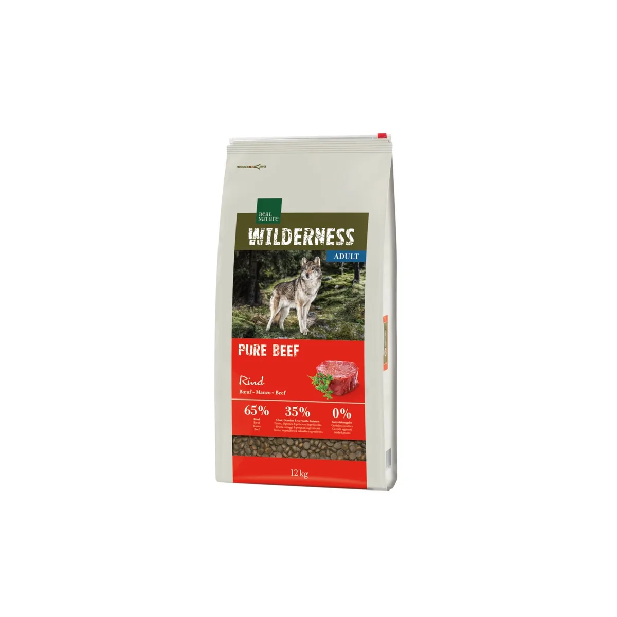 REAL NATURE WILDERNESS Trockenfutter Hund, Adult, Pure Beef