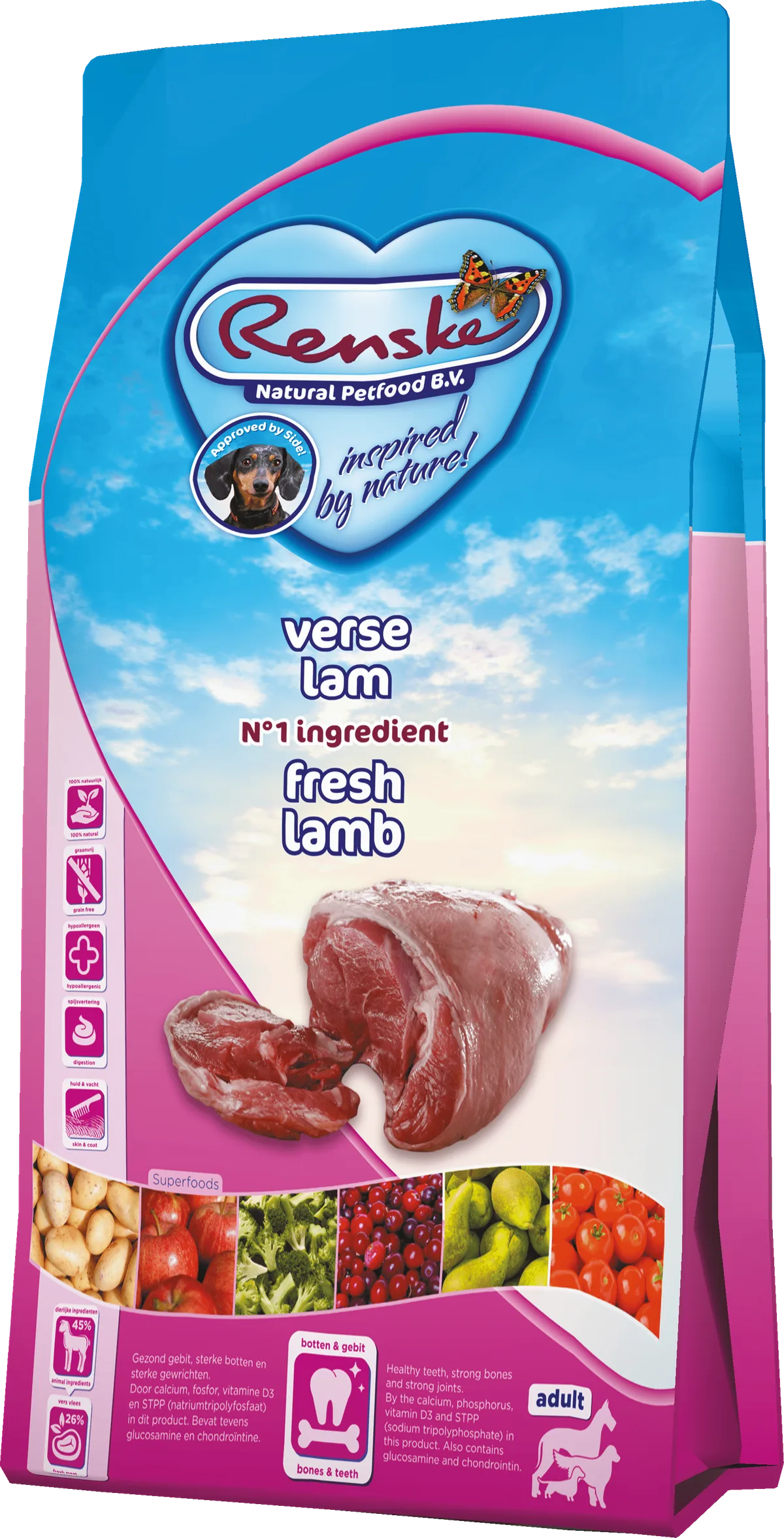 Renske Super Premium Dry Food - Fresh prepared Lamb