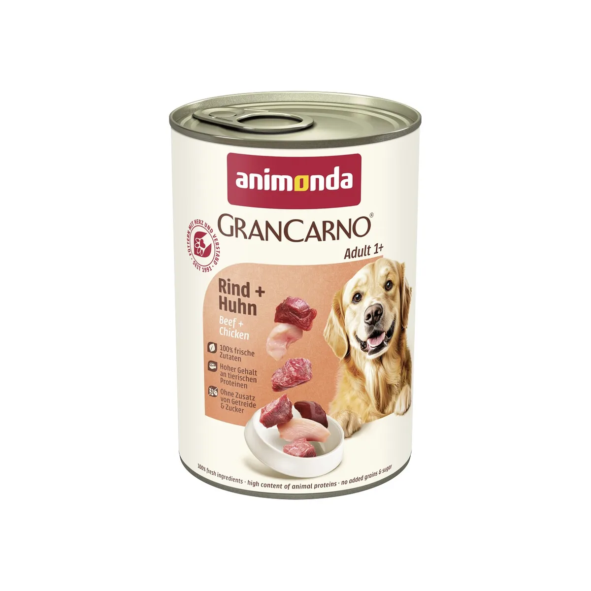 Animonda GranCarno Original nourriture humide pour chien adulte Bœuf et poulet