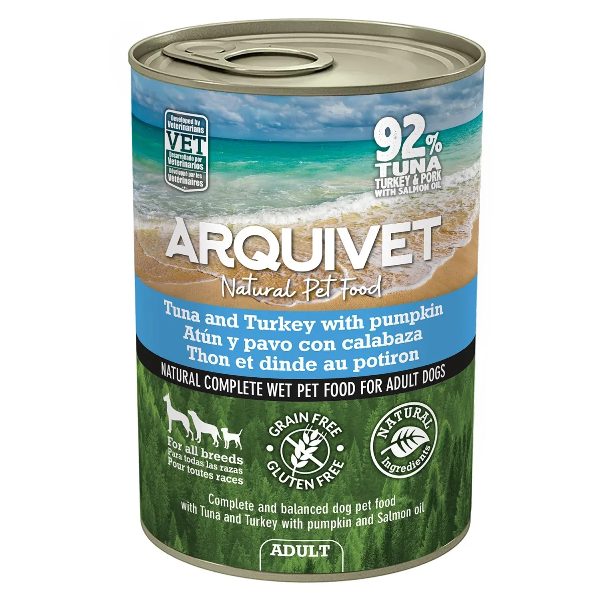 Arquivet Paté de Atún y Pavo con calabaza