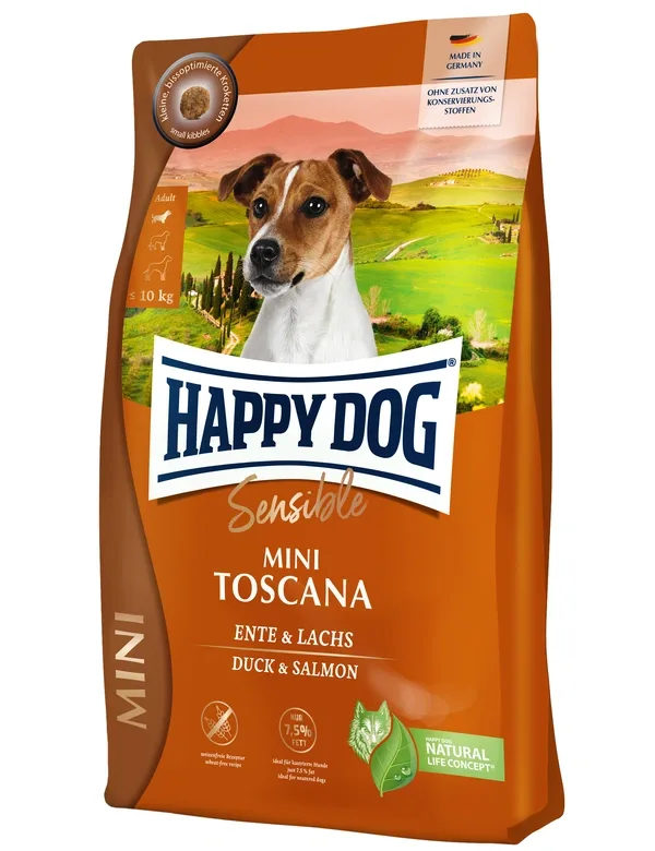 Happy Dog Sensible Mini Toscana Ente & Lachs