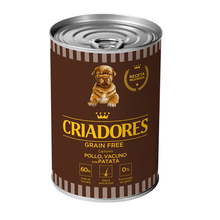 Criadores Grain Free Pollo y Ternera lata Puppy
