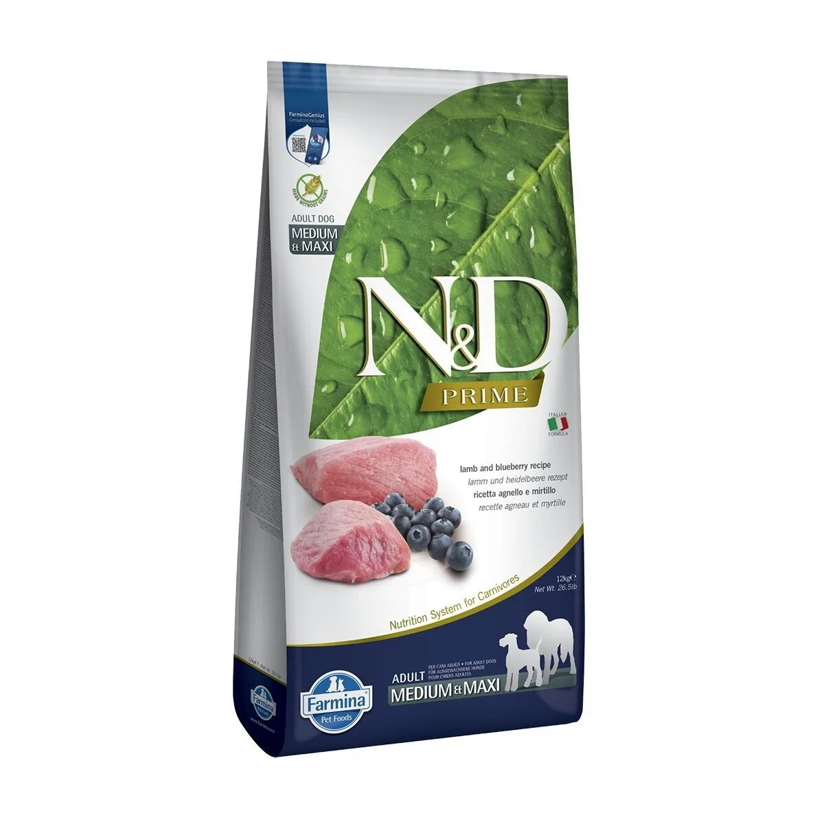Farmina N&D Prime Dog Lamb & Blueberry M/L