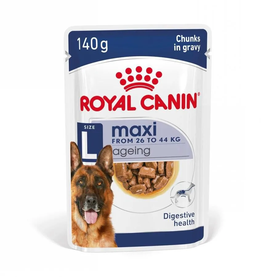 Royal Canin Maxi Ageing sobre en salsa senior