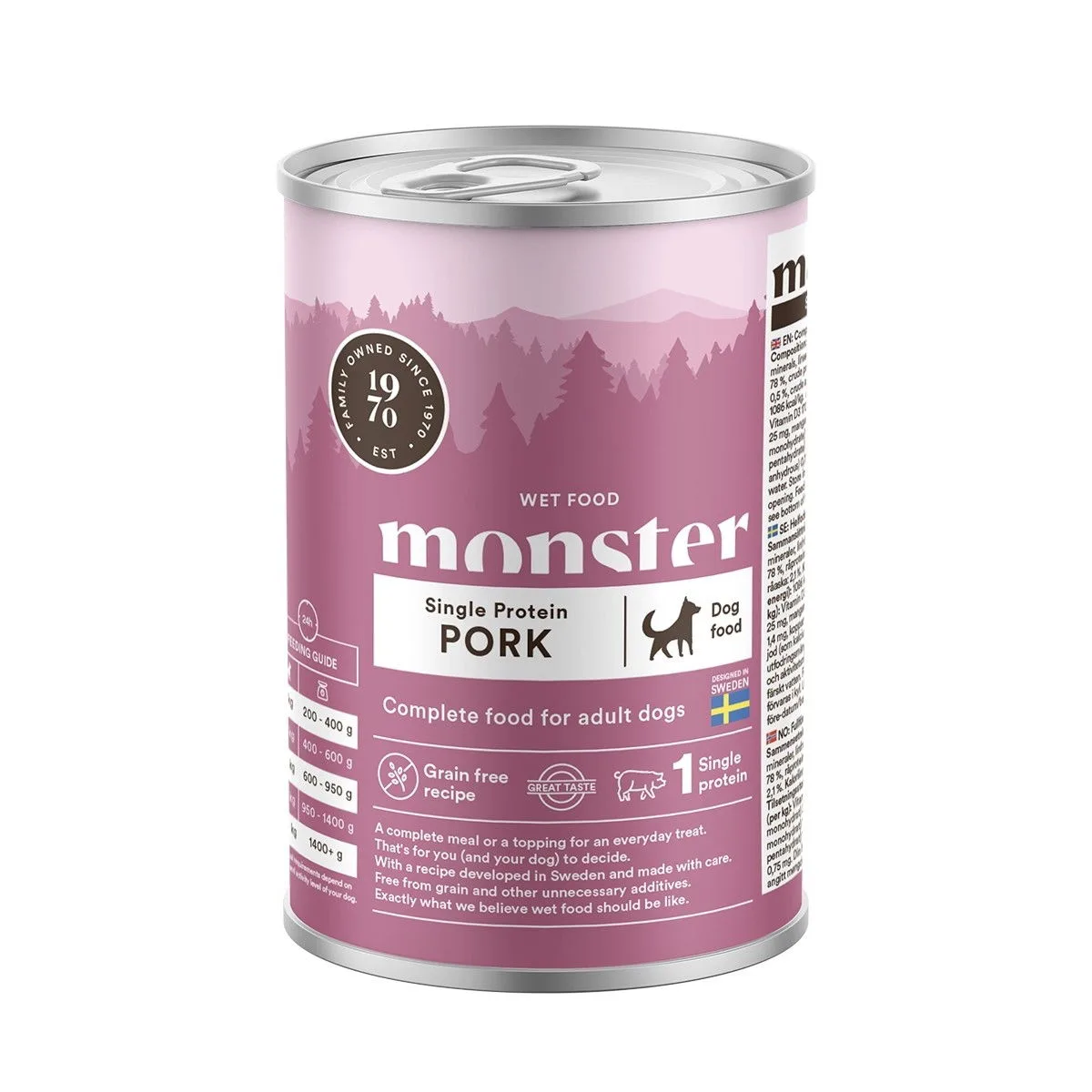 Monster Dog Adult Single Protein Pork