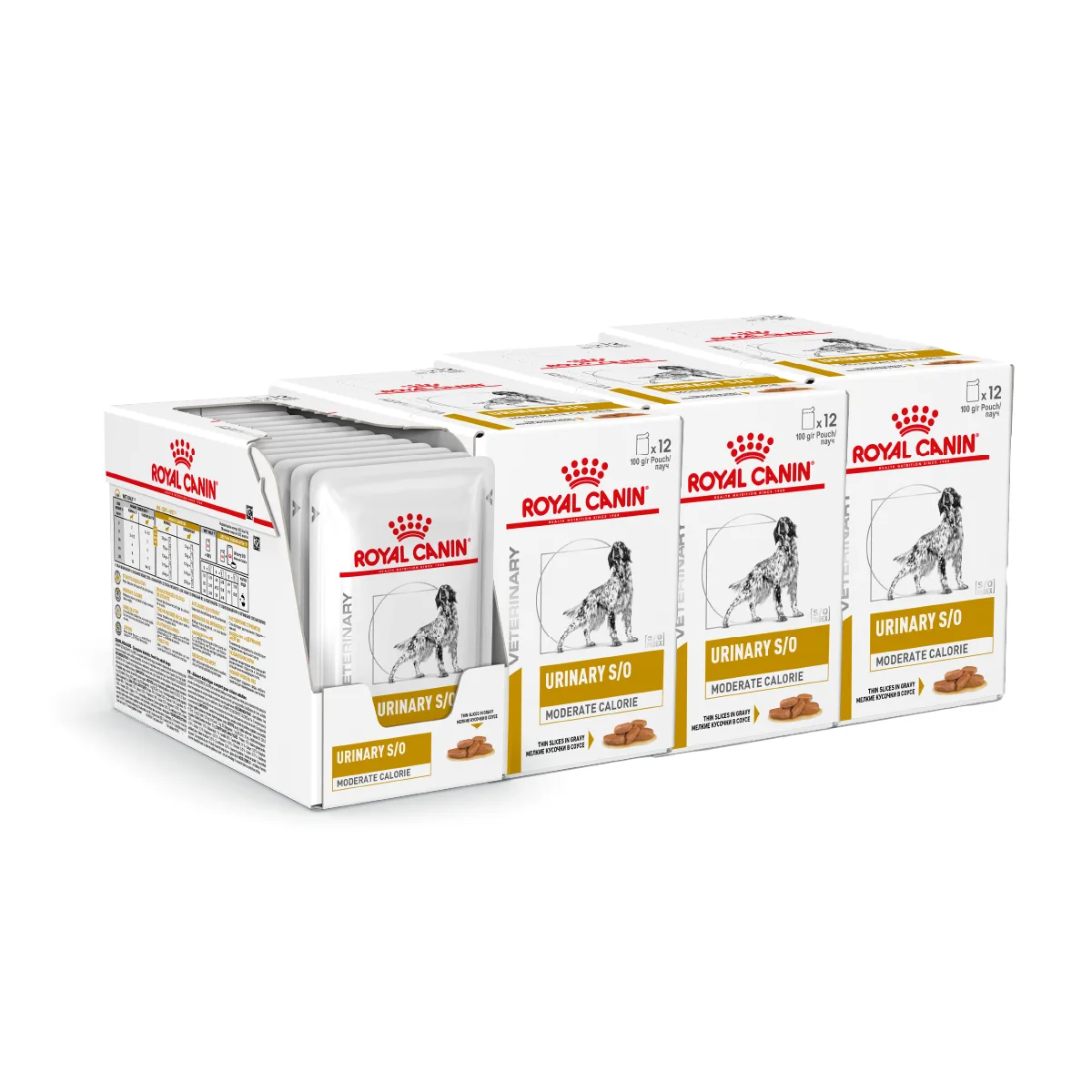 Royal Canin Veterinary Urinary S / O Moderate Calorie Wet Dog Food Slices In Gravy