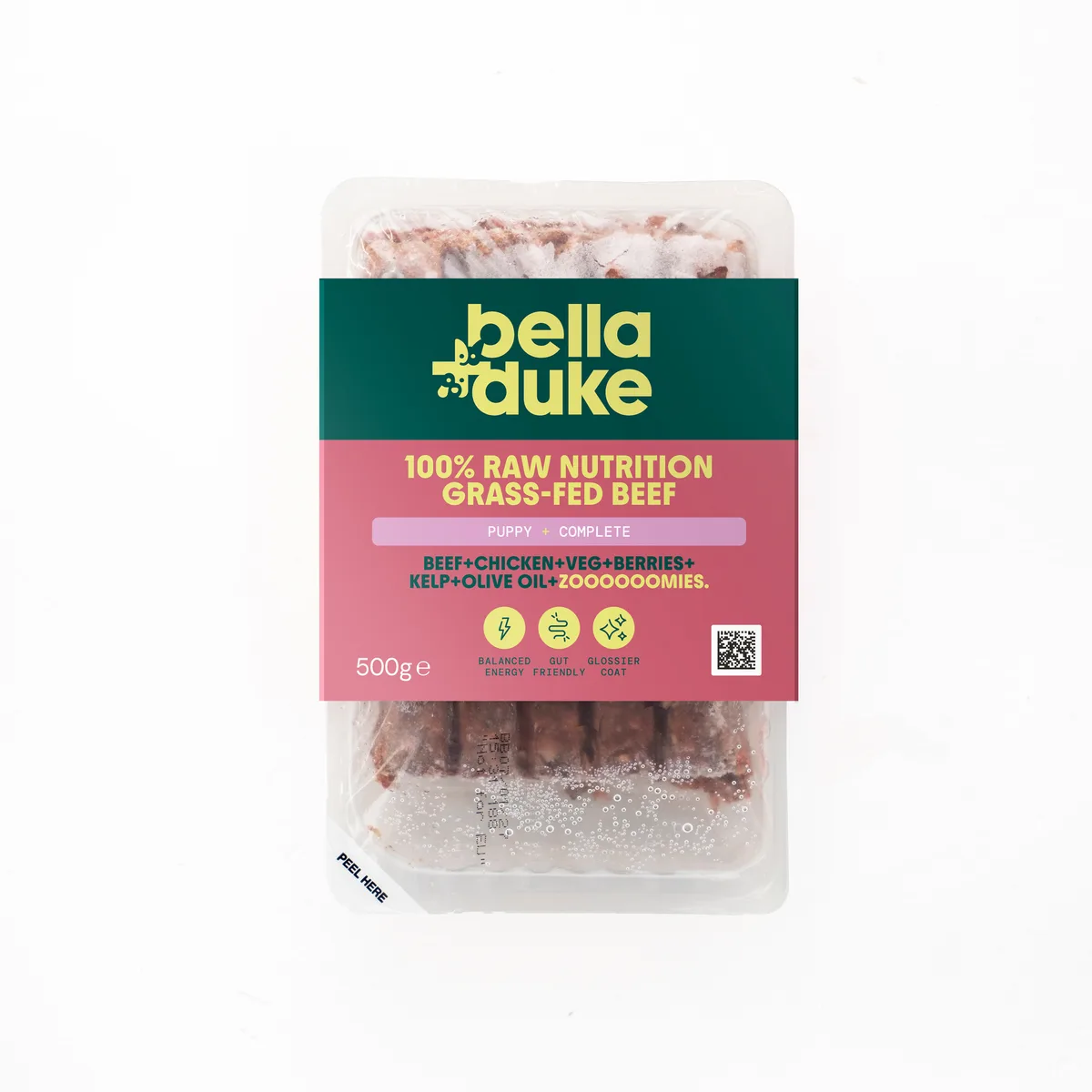 Bella & Duke Complete Raw Puppy Food Grass-Fed Beef