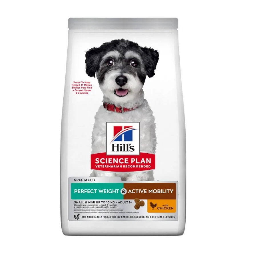 Hill's Science Plan Perfect Weight y Active Mobility Small y Mini Pollo pienso para perros