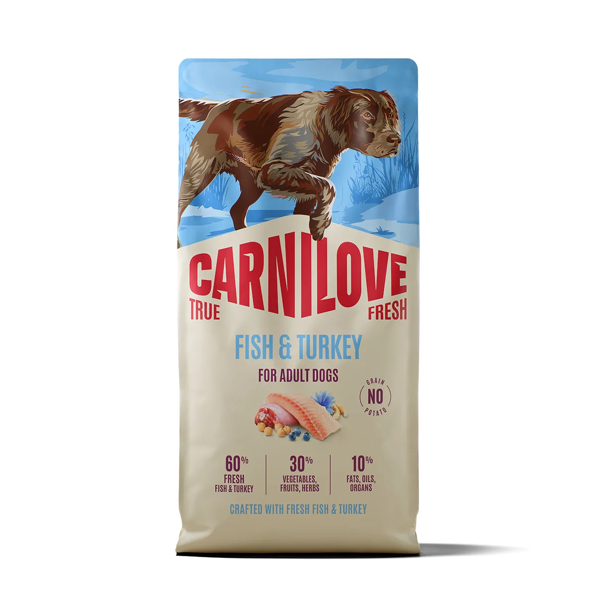 Carnilove True Fresh Dog Adult Fish & Turkey Torrfoder till Hund