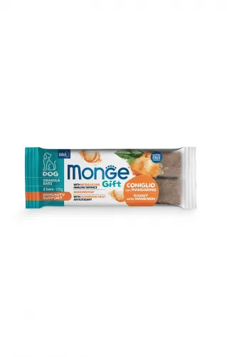 Monge Gift Immunity Support Dog Coniglio con Mandarino Granola Bars