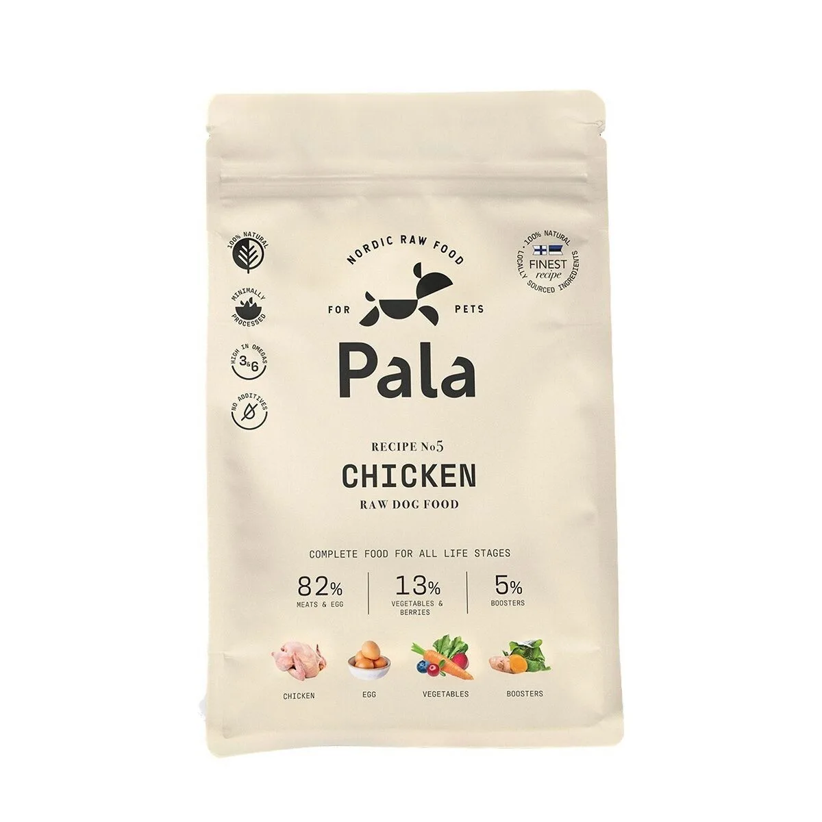 Pala #5 Chicken Lufttorkad Spannmålsfri Hundmat