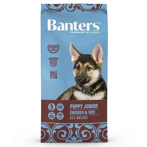 Banters Puppy Junior Pollo y Arroz pienso