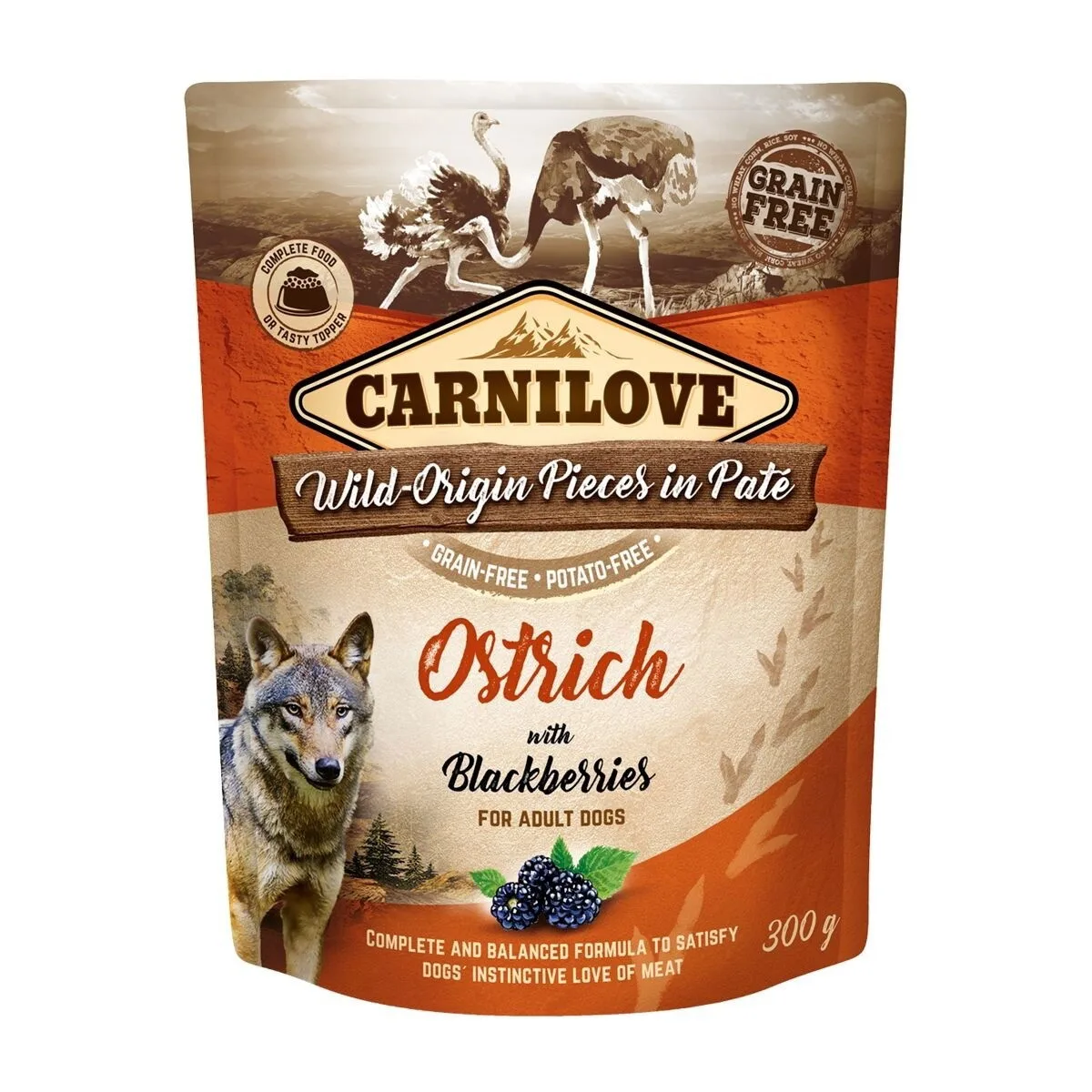Carnilove Dog Pouch Strutsi